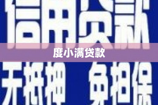 阳春度小满贷款