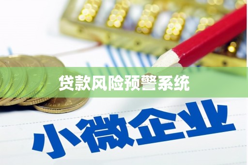 汝南贷款风险预警系统