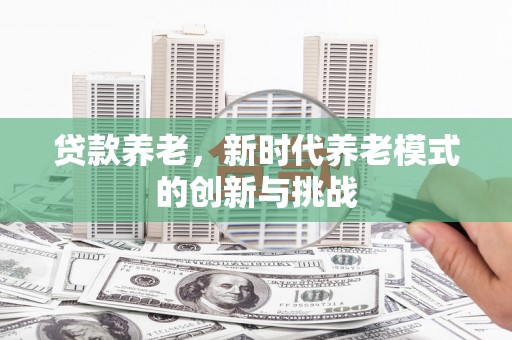 新会贷款养老，新时代养老模式的创新与挑战