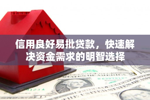 永川信用良好易批贷款，快速解决资金需求的明智选择