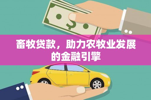 清水河畜牧贷款，助力农牧业发展的金融引擎