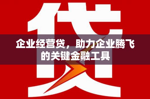 氹仔岛企业经营贷，助力企业腾飞的关键金融工具