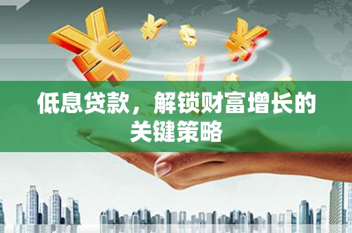 颍泉低息贷款，解锁财富增长的关键策略