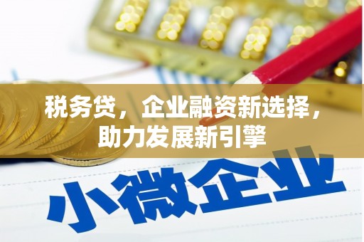 成安税务贷，企业融资新选择，助力发展新引擎