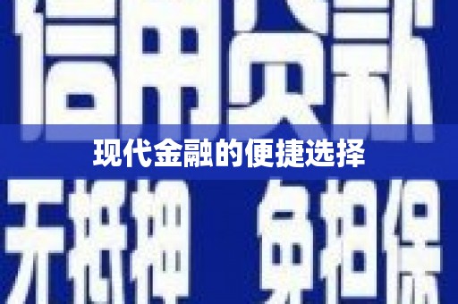 大名现代金融的便捷选择