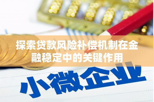 芦洲探索贷款风险补偿机制在金融稳定中的关键作用
