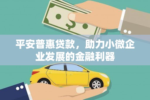 子洲平安普惠贷款，助力小微企业发展的金融利器